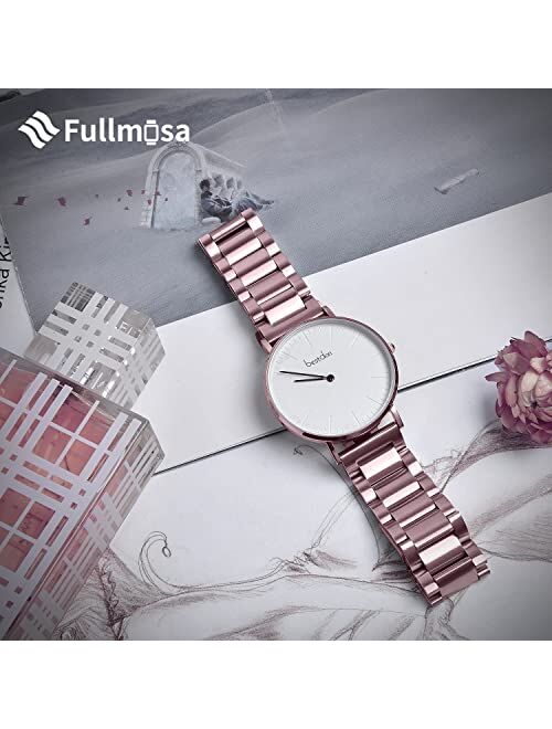 Fullmosa Quick Release Watch Band, Stainless Steel Watch Strap 16mm, 18mm,19mm,20mm,22mm or 24mm