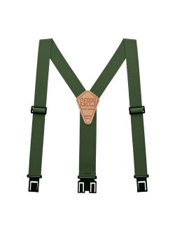 Perry Hook-On Belt Suspenders Regular - The Original - OD Green - 2"W x 48"L