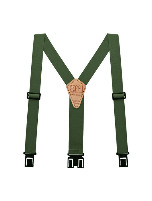 Perry Hook-On Belt Suspenders Regular - The Original - OD Green - 2"W x 48"L