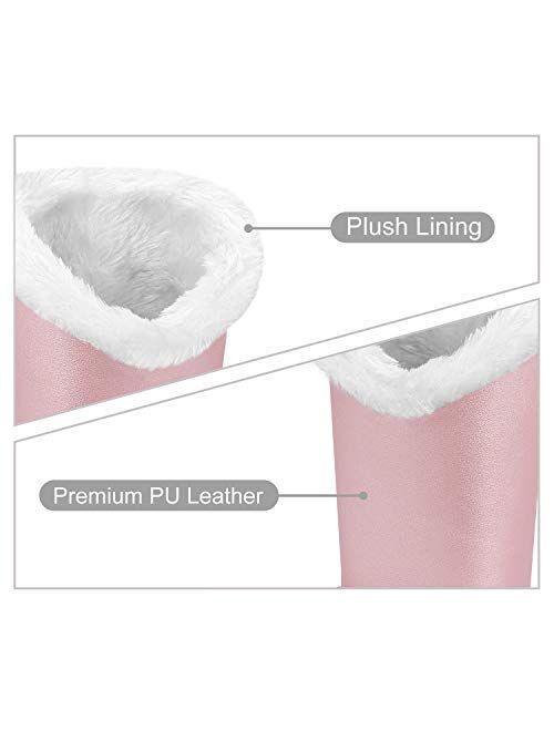 Fintie Plush Lined Eyeglasses Holder with Magnetic Base- PU LeatherGlasses Stand Case