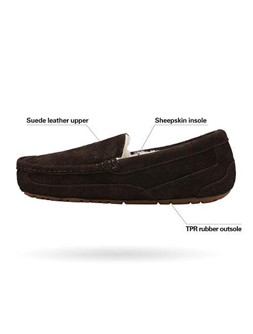 DREAM PAIRS Men's Au-Loafer Moccasins Slippers