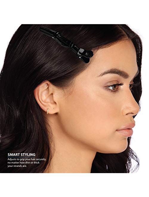 Deke Home Women Styling Hairclip - Plastic Alligator Hair Sectioning Clips - Durable alligator hair clip with nonslip grip & wide gator big teeth for easy styling thick/t