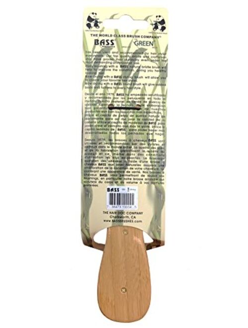 Bass Brushes 100% Wild Boar Bristle Classic Men's Club Style Hair Brush, with 100% Pure Bamboo Handle, Shines, Conditions, and Polishes. Model #153