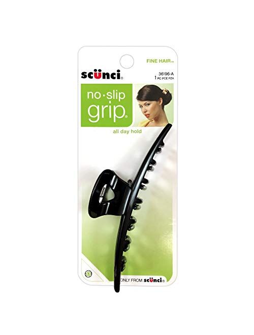 Scunci No-Slip Grip for Fine Hair Jaw Clip, Assorted Colors 1 ea
