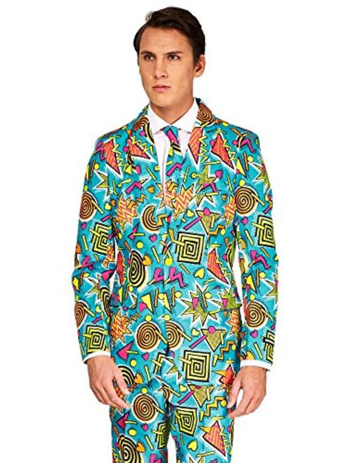 Suitmeister Funny Suits for Men in Different Prints - Comes with Jacket, Pants and Tie with Fun Prints