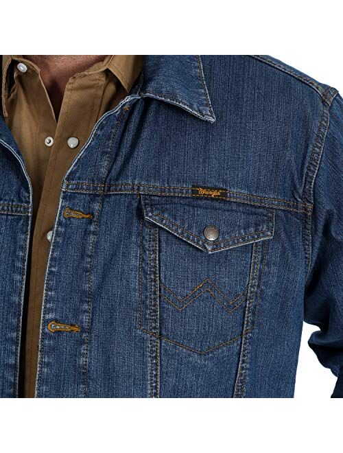 Wrangler Men's Concealed Carry Unlined Denim Jacket, Vintage