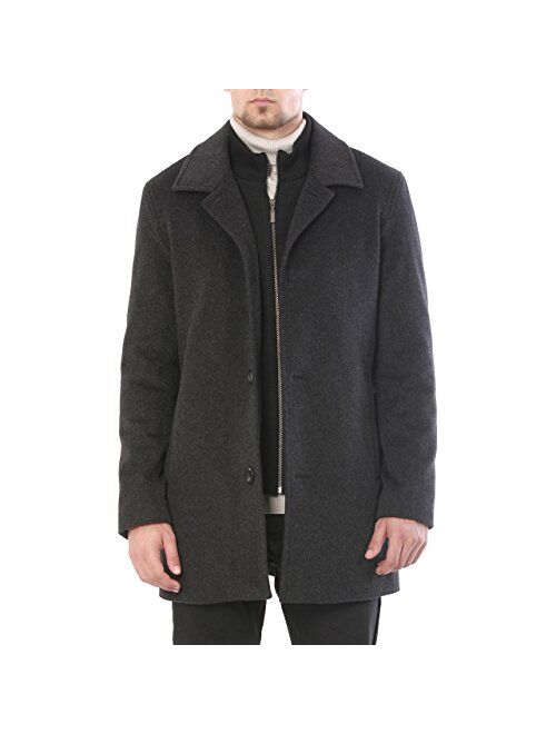 MODERM Men's Justin Cashmere Blend Car Coat (Regular and Big and Tall)