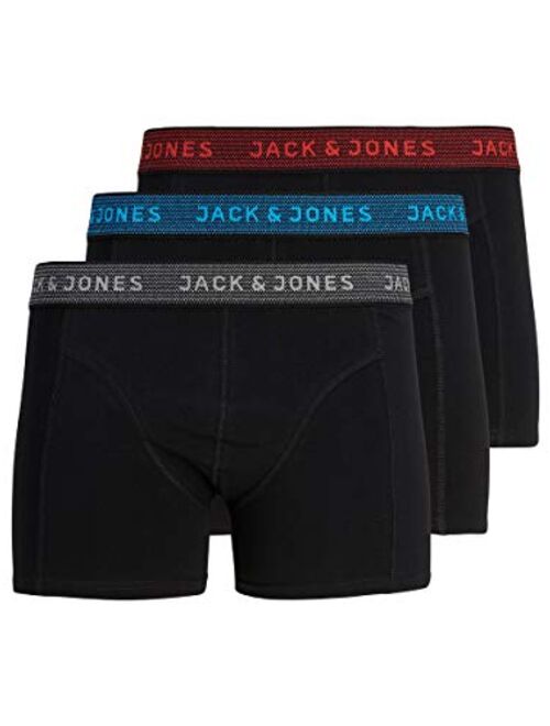 Jack & Jones Men's Jacwaistband Trunks 3 Pack Noos