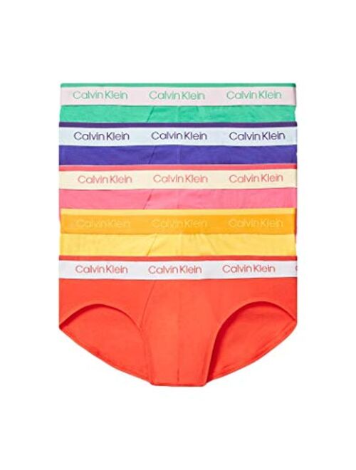 Calvin Klein Underwear Men's Cotton Stretch 5 Pack Pride Pack Hip Briefs