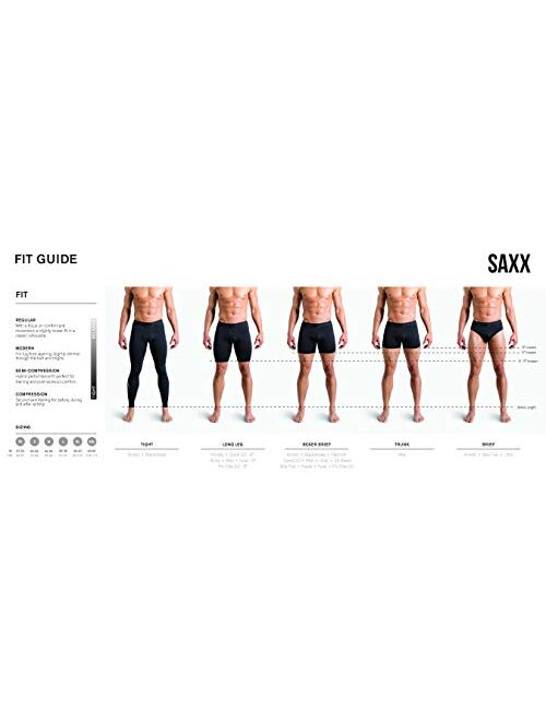 Saxx Underwear Men's Trunk Underwear Platinum Mens Underwear Trunk Briefs with Built-in Ballpark Pouch Support