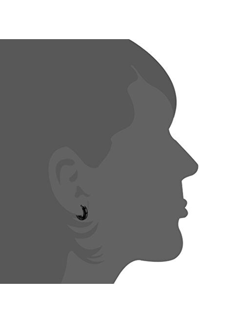 Jstyle Stainless Steel Mens Womens Hoop Earrings Huggie Ear Piercings