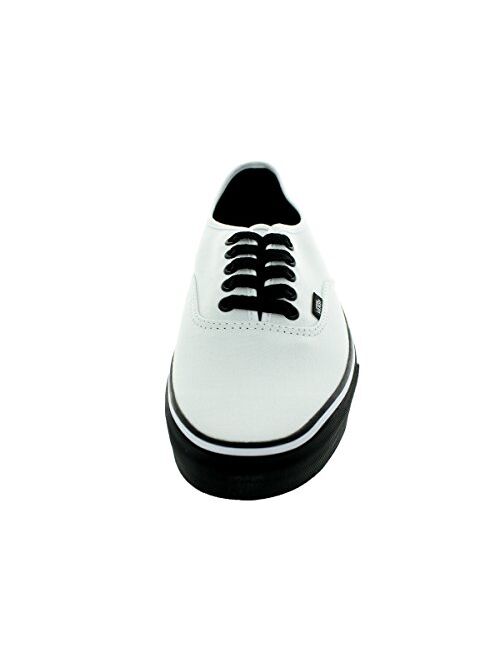 vans authentic white black sole