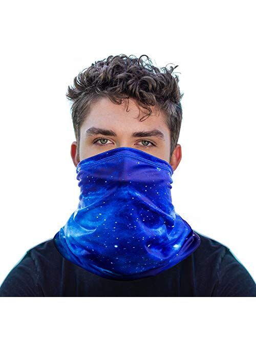 Multifunctional Neck Headwear Face Mask 12 in 1 Bike Motorcycle Hiking dust-Proof Anti-Spray for Women Men Face Scarf Bandana
