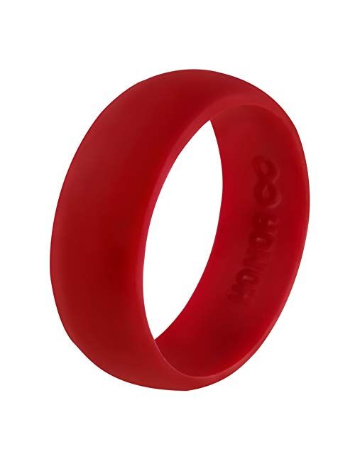 Honor Eternity Ring Men's Silicone Ring Wedding Band 