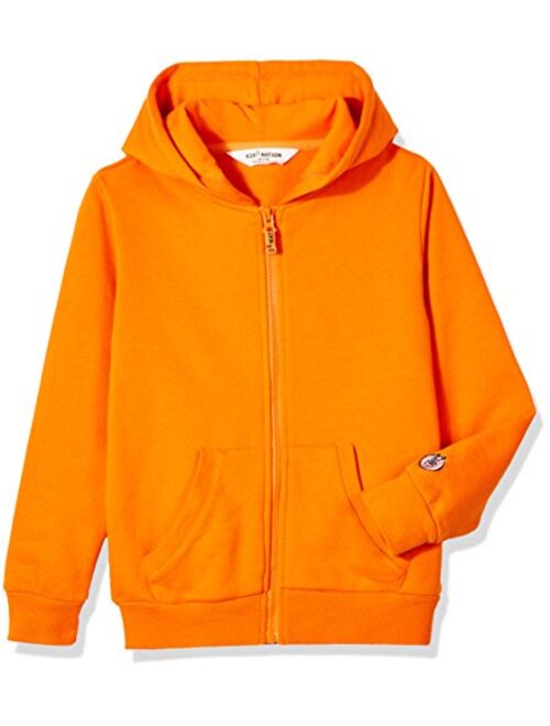 Kid Nation Kids Soft Brushed Fleece Zip-Up Hooded Sweatshirt Hoodie for Boys or Girls 4-12 Years