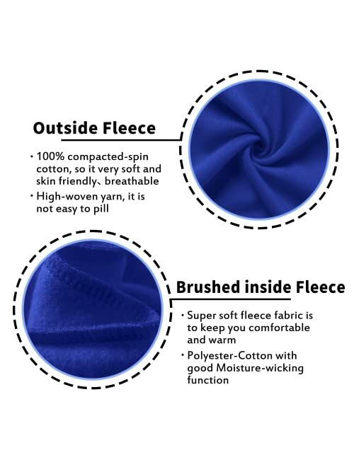 Kid Nation Kids' Soft Brushed Fleece Casual Basic Pullover Hooded Sweatshirt Hoodie for Boys or Girls 4-12 Years