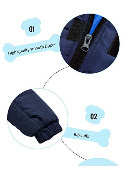 Wantdo Boy's Winter Coat Windproof Thick Puffer Jacket with Removable Fur Hood