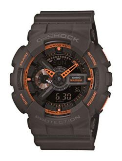 Men's GA-110TS-1A4 G-Shock Analog-Digital Watch With Grey Resin Band
