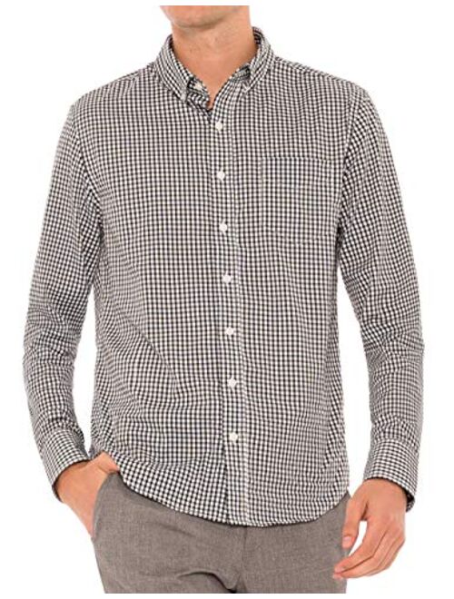 Untucked Shirts for Men Long Sleeve - Dry Fit Untuck Casual Shirt - Slim Fit