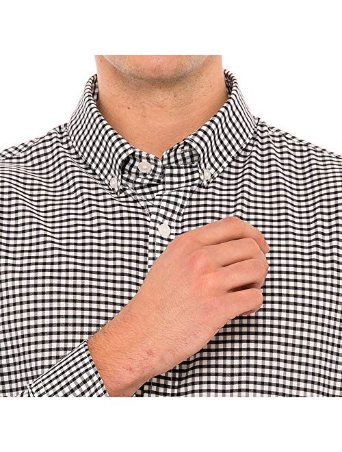 Slim Fit Dry Fit Untuck Casual Shirt Untucked Shirts for Men Long Sleeve