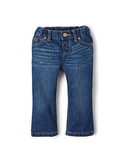 Baby Single and Toddler Girls Basic Bootcut Jeans