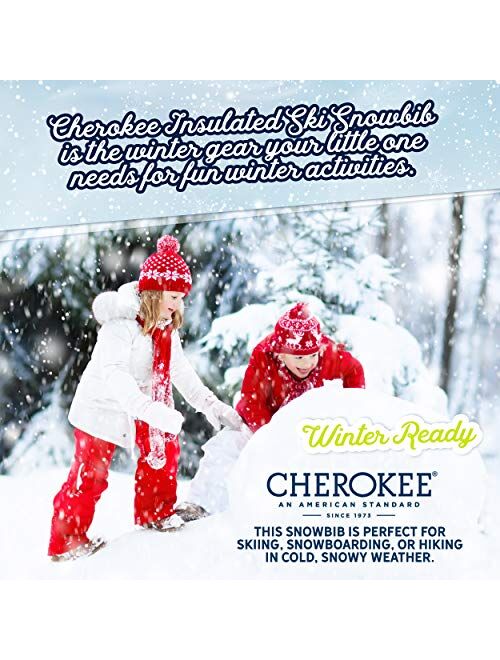 CHEROKEE Boys & Girls Insulated Snow Bib Ski Pants (Toddler, Little and Big Kids)