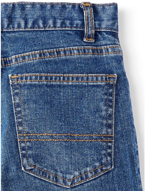 Wonder Nation Boys Straight Jeans Sizes 4-16 & Husky