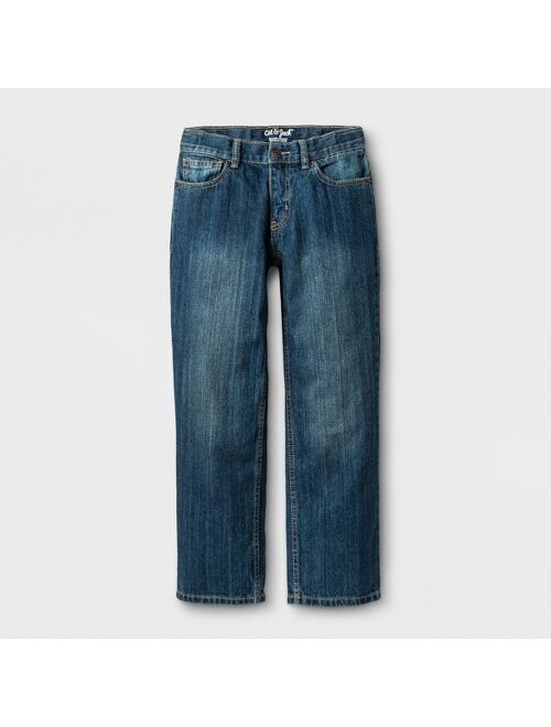 Boys' Relaxed Straight Fit Jeans - Cat & Jack Blue