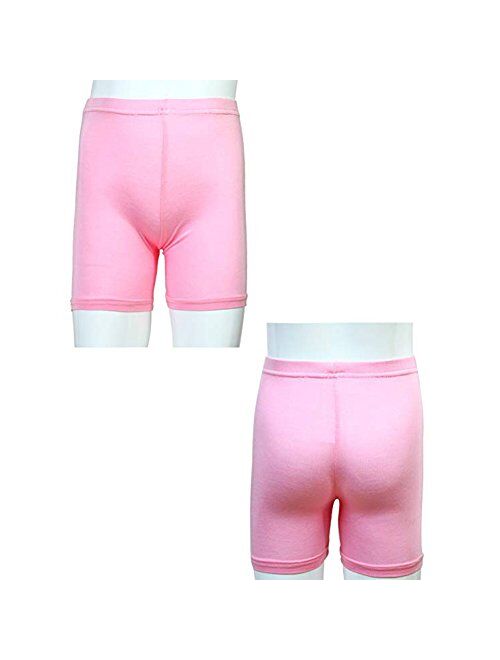 AUSDU 6 Pack Dance Shorts Girls Bike Short Breathable and Safety 6 Color