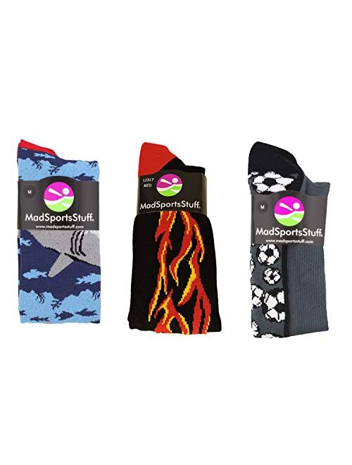 MadSportsStuff Crazy Soccer Socks with Soccer Balls Over The Calf (Multiple Colors)