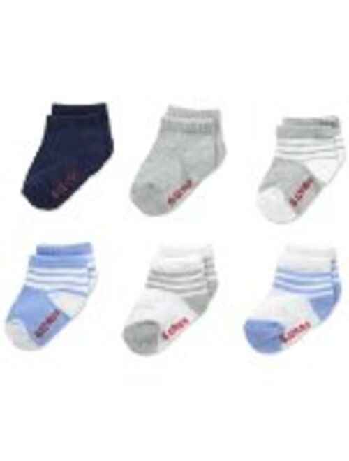 Hanes Cushion Heel & Toe Crew Socks, 6-pack (Baby Boys & Toddler Boys)