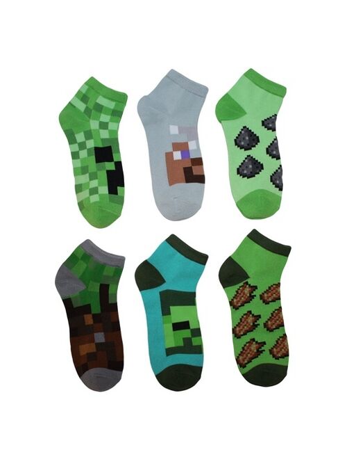Boys' Minecraft 5pk + 1 Bonus Pack Socks