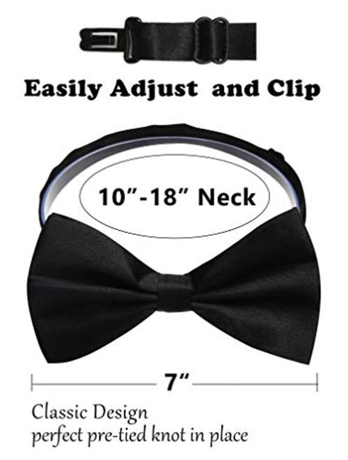 Jiaqee Suspenders Bowtie Set X-back Suspender For Men with Bow Tie Elastic 1