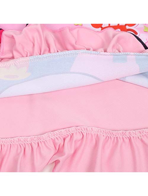 AOVCLKID Toddler Girls Baby Princess Pajamas Shark Cartoon Print Nightgown Dress