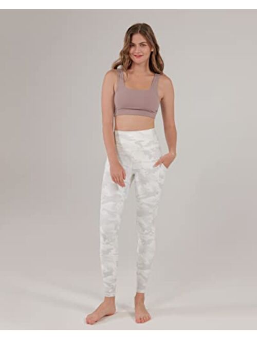 ODODOS Out Pocket High Waist Yoga Pants Pocket Workout Yoga Pant