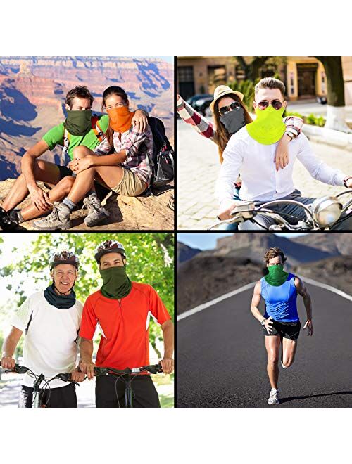 SATINIOR Summer Neck Gaiter Sun Protection Neck Gaiter Scarf UV Protection Balaclava Face Clothing for Outdoor Cycling Running Hiking Fishing Motorcycling (Pure Color, 12