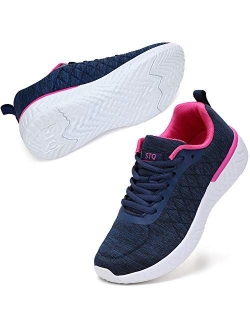 Walking Shoes for Women Lace Up Lightweight Tennis Shoes