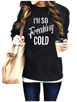 HeSaYep Womens Oversized Sweatshirt Crewneck Boyfriend Long Sleeve Pullover Letter Graphic Jumper