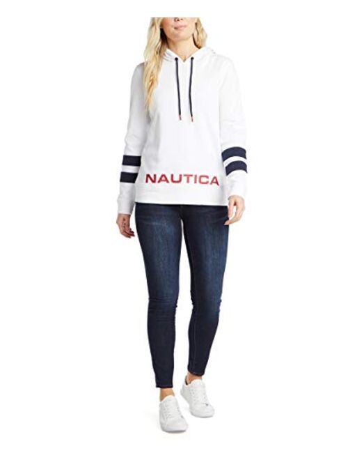 Nautica Women's Signature Logo Full Zip Hoodie Sweatshirt Jacket