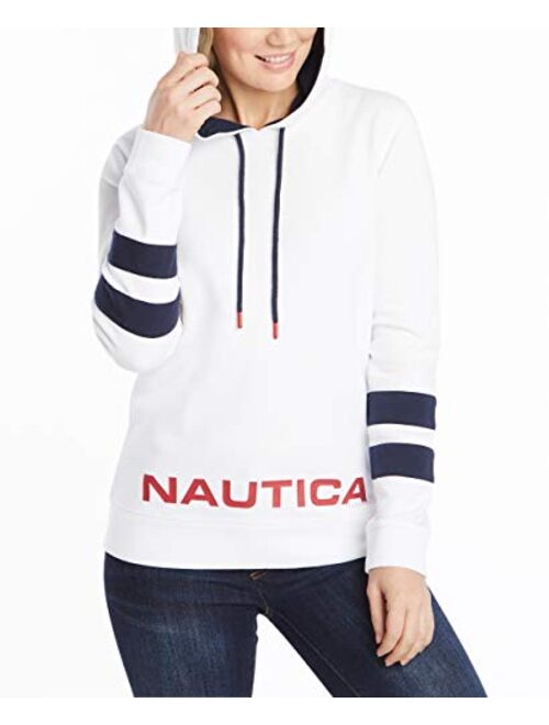 Nautica Women's Signature Logo Full Zip Hoodie Sweatshirt Jacket