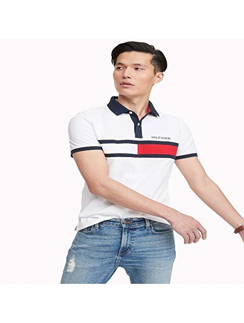 Tommy Hilfiger Men's Flag Pride Polo Shirts in Customs-Fit
