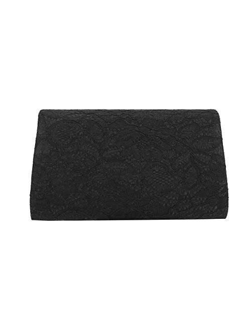Charming Tailor Classic Lace Clutch Purse Formal Handbag Evening Bag for Prom/Wedding