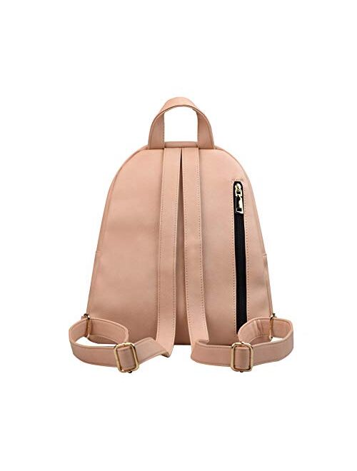 YANAIER Women Mini Backpack Purse PU Leather Anti-theft Backpack Ladies Girls Fashion Casual Travel Daypack Rucksack