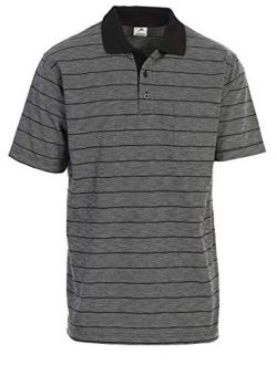 Mens Regular Fit Striped Short Sleeve Polo Shirt with Pocket