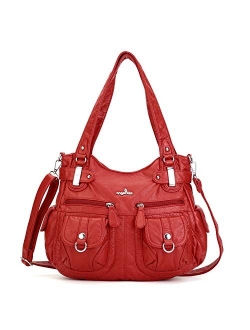 Angelkiss Women Top Handle Satchel Handbags Purse Shoulder Bag