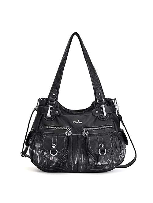 Angel Kiss Angelkiss Women Top Handle Satchel Handbags Purse Shoulder Bag