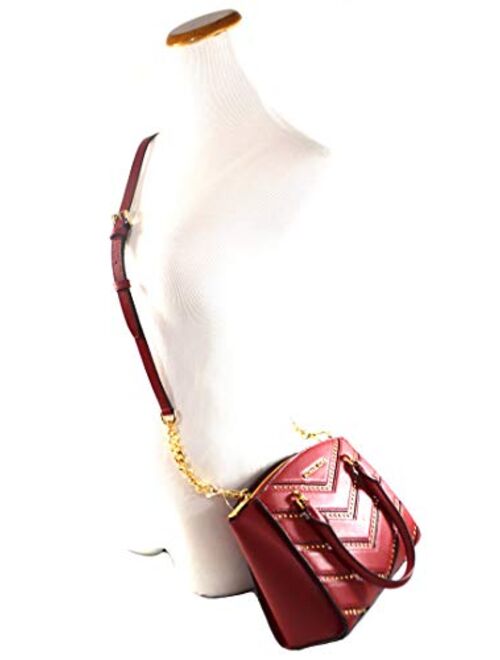 Michael Kors Women's Ellis Small Convertible Leather Satchel Crossbody Bag Purse Handbag