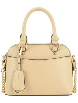Lola Mae Zip Around Dome Satchel bag for women, Top Handle Crossbody Purse