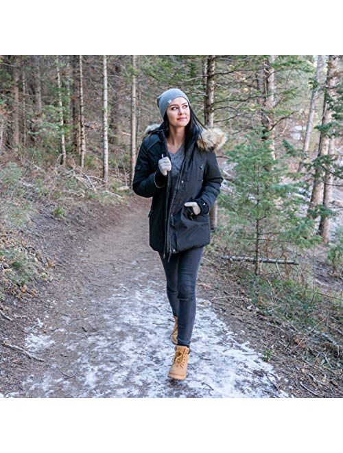 Alpine North Womens Vegan Down Parka Winter Jacket