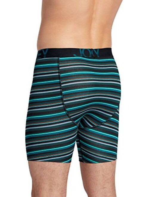 Jockey Men's Underwear ActiveStretch Midway Brief - 3-Pack, Black/Green Stripe/Silver Line Blue, M